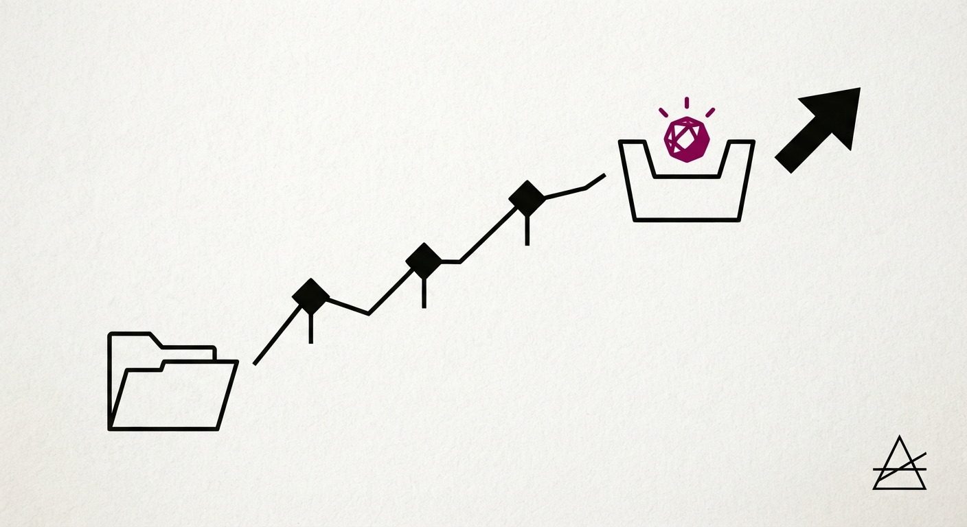 Abstract editorial illustration representing How to Follow Up on HVAC Estimates: A Cadence That Doesn't Chase.