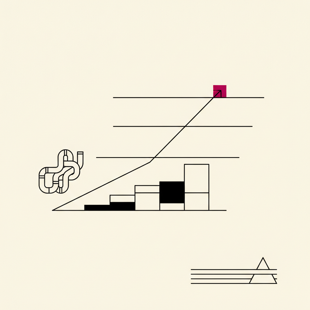 Abstract editorial illustration representing HVAC Flat Rate Pricing: How Price Books, Markup, and Labor Rates Actually Work.